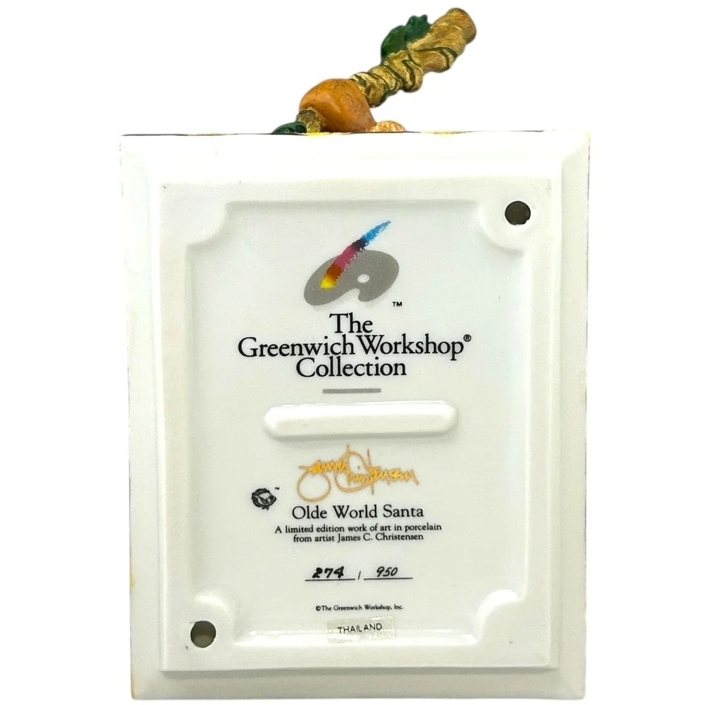 Greenwich Workshop OLDE WORLD SANTA Porcelain Figurine by James Christensen #274